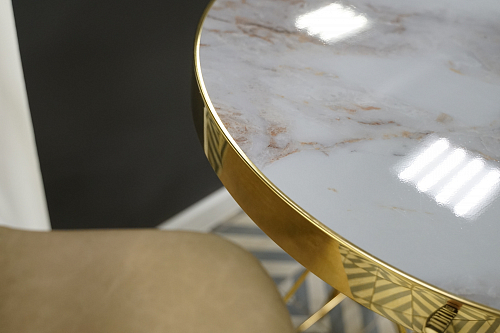 Стол Milena white / gold из шоурума 2