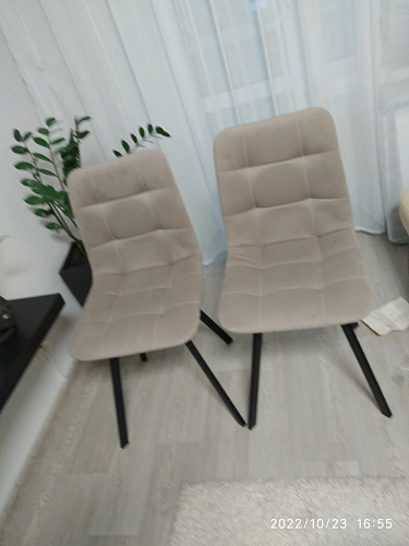 Стул на металлокаркасе Чилли зеленый / черный фото покупателя 920