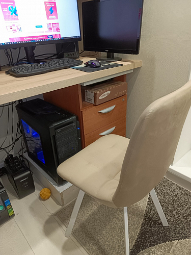 Стул на металлокаркасе Чилли зеленый / белый каркас фото покупателя 183