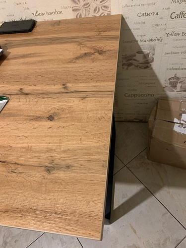 Деревянный стол Лота Лофт 140х80 черный матовый / бетон светлый фото покупателя 878