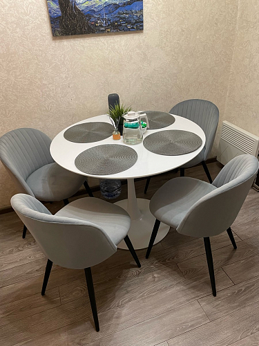 Стул на металлокаркасе Gabi 1 light purple / black фото покупателя 5