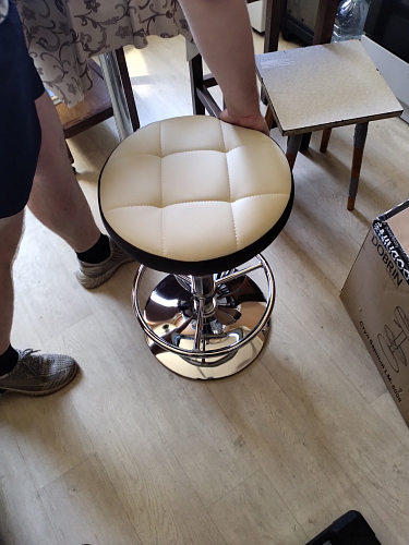 Барный стул 5008-LM Bruno черный/ хром фото покупателя 2