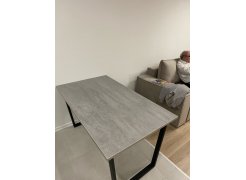 Деревянный стол Лота Лофт 120(160)х75 черный матовый / бетон светлый фото покупателя 172