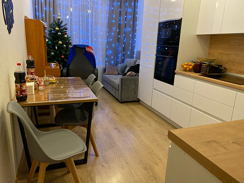 Стол Лота Лофт 140 25 мм черный матовый / бетон фото покупателя 33