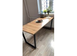 Деревянный стол Лота Лофт 120(160)х75 черный матовый / бетон светлый фото покупателя 109