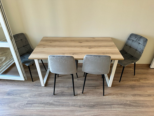 Стол раскладной Лота Лофт 120 25 мм юта / черный матовый фото покупателя 983