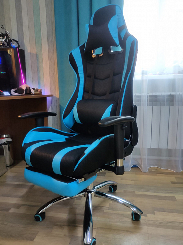 Компьютерное кресло Kano 1 light blue / black фото покупателя 188