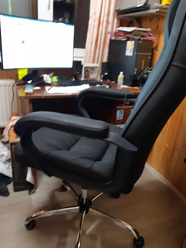 Компьютерное кресло СН9944 22 черный / хром фото покупателя 2