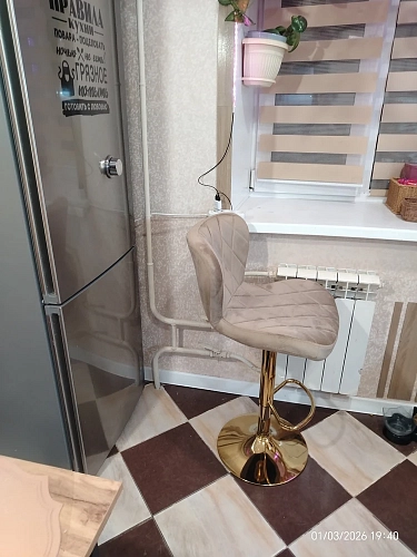 Барный стул Porch white / chrome фото покупателя 12
