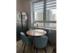 Стул на металлокаркасе Gabi 1 бежевый / черный с серебряными наконечниками фото покупателя 524