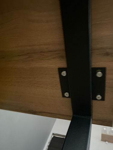 Стол Лота Лофт 140 25 мм черный матовый / бетон фото покупателя 573