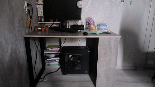 Письменный стол Битти Лофт 116х60х75 дуб вотан / белый матовый фото покупателя 57