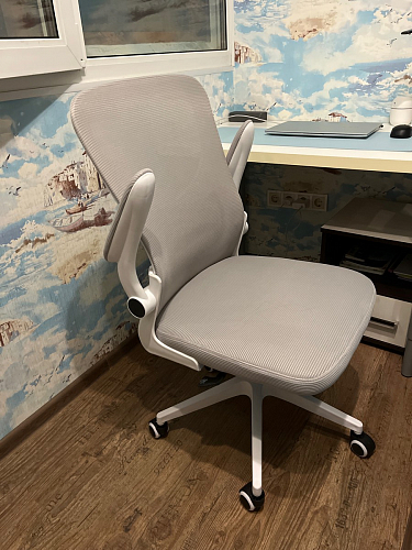 Компьютерное кресло Konfi light gray / white фото покупателя 65