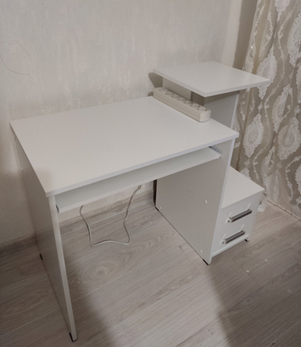 Компьютерный стол Джаз-24 левый дуб молочный фото покупателя 126