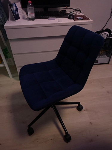 Компьютерное кресло Честер экокожа бежевая / белый фото покупателя 15