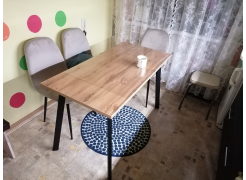 Стол Тринити Лофт 120 32 мм бетон / черный матовый фото покупателя 497