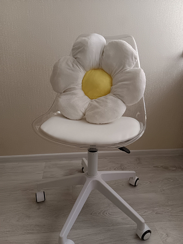 Компьютерное кресло Kolin с подушкой clear / white фото покупателя 436