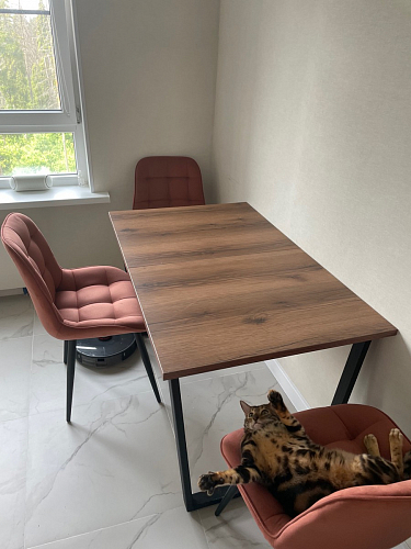 Деревянный стол Лота Лофт 140х80 дуб крафт табачный / черный матовый фото покупателя 54