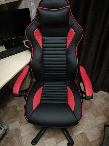 Компьютерное кресло Leon красное / черное фото покупателя 24