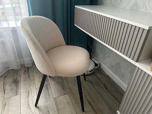 Стул на металлокаркасе Gabi latte / gold / black фото покупателя 210