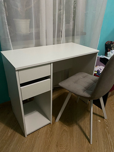 Стул на металлокаркасе Чилли бежевый / белый каркас фото покупателя 805