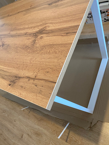 Деревянный стол Лота Лофт 140х80 черный матовый / бетон светлый фото покупателя 424