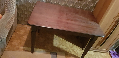 Деревянный стол Васко В 87Н 150 слоновая кость / золото фото покупателя 2