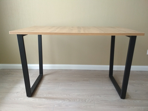 Деревянный стол Лота Лофт 140х80 дуб крафт табачный / черный матовый фото покупателя 684