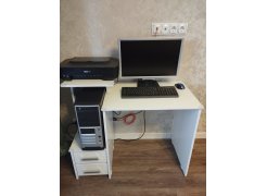 Компьютерный стол Джаз-24 левый белый фото покупателя 95