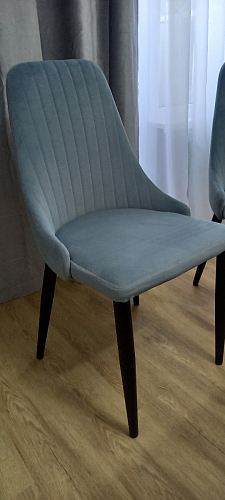 Стул на металлокаркасе Kora light blue / white фото покупателя 99