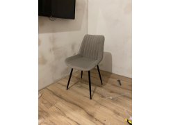 Стул на металлокаркасе Вейв светло-серый (hl 63) / 10К черный каркас фото покупателя 66