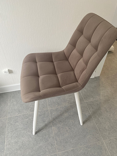 Стул на металлокаркасе Челси бежевый / черный фото покупателя 31