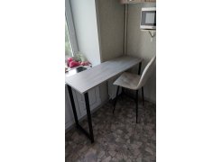 Барная стойка Дилан Лофт 120х40х90 бетон светлый фото покупателя 118