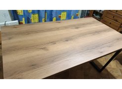 Деревянный стол Лота Лофт 120(160)х75 черный матовый / бетон светлый фото покупателя 235