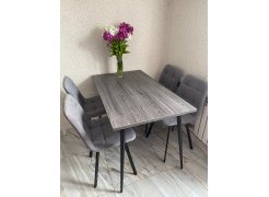 Стул на металлокаркасе Чилли синяя ткань / белый фото покупателя 372