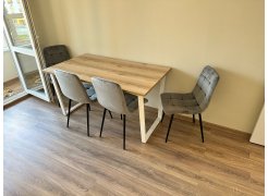 Стол Лота Лофт 140 25 мм юта / белый матовый фото покупателя 984