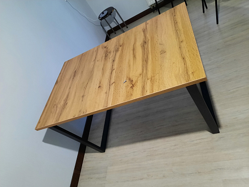 Стол Лота Лофт 120 32 мм бетон / черный матовый фото покупателя 579