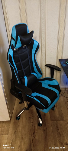 Компьютерное кресло Kano 1 light blue / black фото покупателя 47