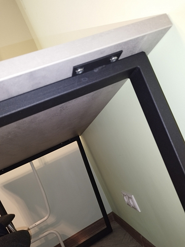 Стол Лота Лофт 140 25 мм черный матовый / бетон фото покупателя 960