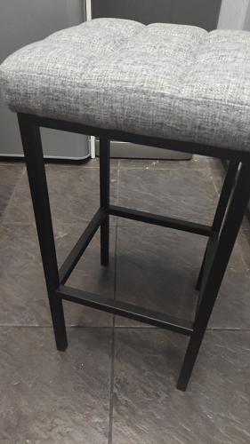 Барный стул Лофт ткань канди грей / черный матовый фото покупателя 249