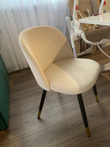 Стул на металлокаркасе Gabi latte / gold / black фото покупателя 786