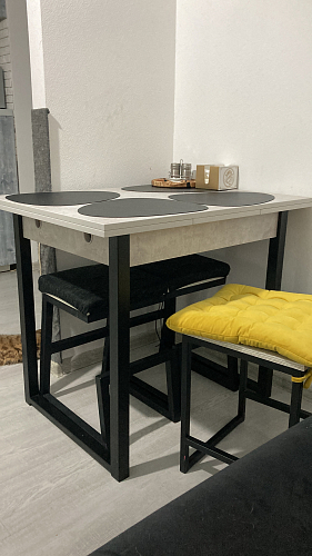 Стол Форли дуб рошелье / черный матовый фото покупателя 40