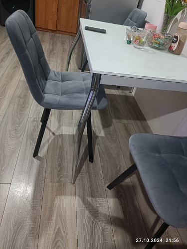 Стул на металлокаркасе Чилли зеленый / белый каркас фото покупателя 534