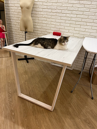 Деревянный стол Лота Лофт 120x75 дуб крафт табачный / черный матовый фото покупателя 754