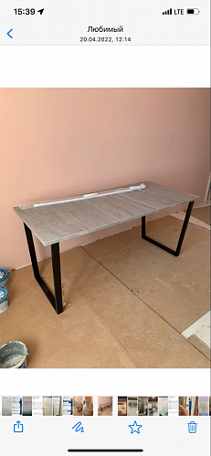 Стол Лота Лофт 120 25 мм сабия / белый матовый фото покупателя 863