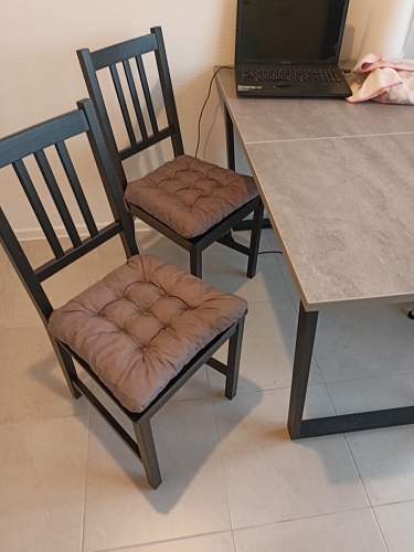 Стол Лота Лофт 140 25 мм черный матовый / бетон фото покупателя 888