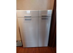 Комод Лайн 13.121 дуб серый craft K 002 PW / белый глянец пвх фото покупателя 6