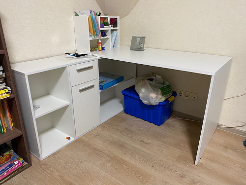 Письменный стол Лайт 03.245F белый гладкий 101 фото покупателя 8