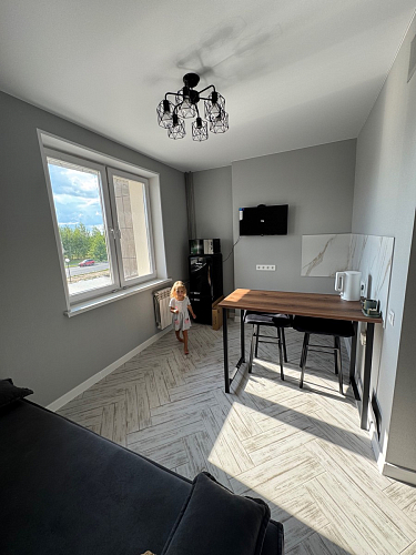 Барная стойка Дилан Лофт 120х40х98 дуб делано темный фото покупателя 169