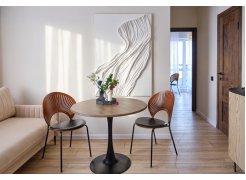 Стол Тулип 90х73 дуб вотан / белый фото покупателя 104